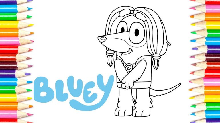 Cute Muppet Babies & Bluey Coloring Pages for Your Kids